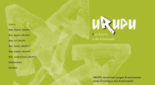 Screenshot der früheren Website www.urupu.ch